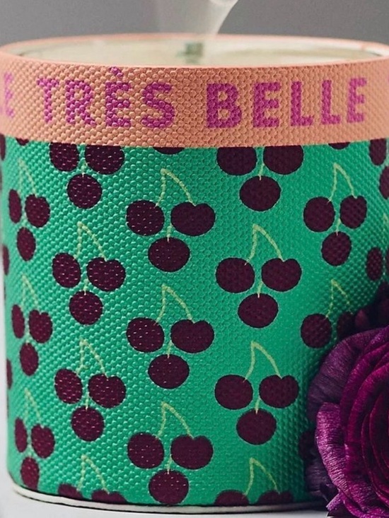 Anthropologie Other - Anthropologie Cherry Tonka Emi PrintScented Candle-NWT